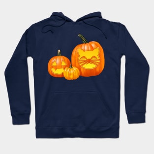 Another Jack-O-Lantern Trio (Blue) Hoodie